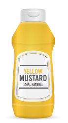 [AFOOSAUCU4B] MUSTARD yellow, 400g, bottle