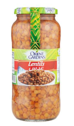 [AFOOLENTK8J] LENTILS cooked, 840g, jar