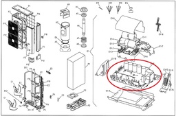 [YDAI302282P] (Daikin ERQ-A7V1B) ENSEMBLE CIRCUIT IMPRIME PRINCIPAL